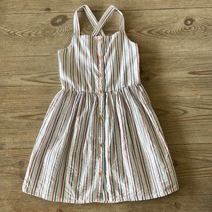 OshKosh Striped Linen Girls Dress